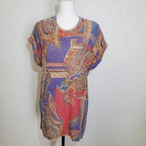 Cashmere Jennifer Tyler Celixia Crew Sleeveless Tunic Sweater Sz Medium